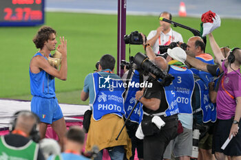 11/06/2024 - Gianmarco Tamberi of Italy wins the gold medal in the men's high jump at the European Athletics Championships Rome 2024 at the Olympic Stadium in Rome, June 11, 2024. - EUROPEAN ATHLETICS CHAMPIONSHIPS - INTERNAZIONALI - ATLETICA