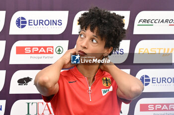 06/06/2024 - Malaika Mihambo during Official Press Conference of European Athletics Championships 2024 at CONI Honour Hall, on June 6, 2024 in Rome, Italy. - EUROPEAN CHAMPIONSHIPS - PRESS CONFERENCE - INTERNAZIONALI - ATLETICA