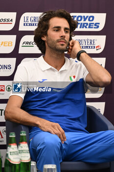 06/06/2024 - Gianmarco Tamberi during Official Press Conference of European Athletics Championships 2024 at CONI Honour Hall, on June 6, 2024 in Rome, Italy. - EUROPEAN CHAMPIONSHIPS - PRESS CONFERENCE - INTERNAZIONALI - ATLETICA