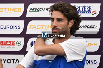 06/06/2024 - Gianmarco Tamberi during Official Press Conference of European Athletics Championships 2024 at CONI Honour Hall, on June 6, 2024 in Rome, Italy. - EUROPEAN CHAMPIONSHIPS - PRESS CONFERENCE - INTERNAZIONALI - ATLETICA