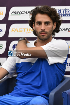 06/06/2024 - Gianmarco Tamberi during Official Press Conference of European Athletics Championships 2024 at CONI Honour Hall, on June 6, 2024 in Rome, Italy. - EUROPEAN CHAMPIONSHIPS - PRESS CONFERENCE - INTERNAZIONALI - ATLETICA