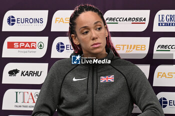 06/06/2024 - Katarina Johnson-Thompson during Official Press Conference of European Athletics Championships 2024 at CONI Honour Hall, on June 6, 2024 in Rome, Italy. - EUROPEAN CHAMPIONSHIPS - PRESS CONFERENCE - INTERNAZIONALI - ATLETICA