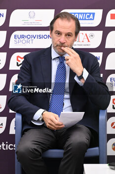 06/06/2024 - Stefano Mei during Official Press Conference of European Athletics Championships 2024 at CONI Honour Hall, on June 6, 2024 in Rome, Italy. - EUROPEAN CHAMPIONSHIPS - PRESS CONFERENCE - INTERNAZIONALI - ATLETICA