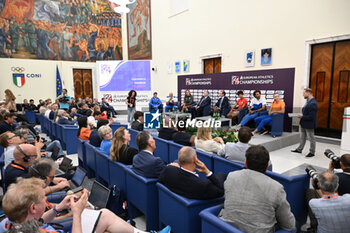 06/06/2024 - During Official Press Conference of European Athletics Championships 2024 at CONI Honour Hall, on June 6, 2024 in Rome, Italy. - EUROPEAN CHAMPIONSHIPS - PRESS CONFERENCE - INTERNAZIONALI - ATLETICA