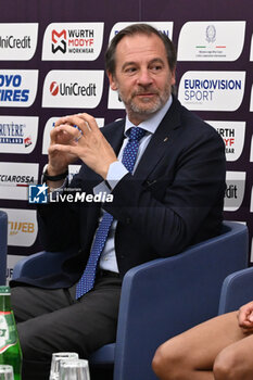 06/06/2024 - Stefano Mei during Official Press Conference of European Athletics Championships 2024 at CONI Honour Hall, on June 6, 2024 in Rome, Italy. - EUROPEAN CHAMPIONSHIPS - PRESS CONFERENCE - INTERNAZIONALI - ATLETICA