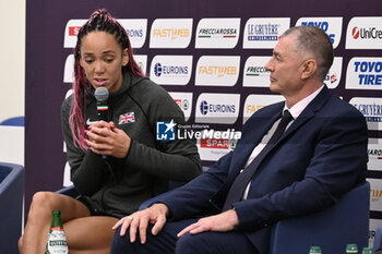 06/06/2024 - Katarina Johnson-Thompson during Official Press Conference of European Athletics Championships 2024 at CONI Honour Hall, on June 6, 2024 in Rome, Italy. - EUROPEAN CHAMPIONSHIPS - PRESS CONFERENCE - INTERNAZIONALI - ATLETICA