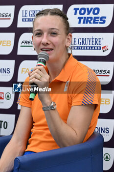 06/06/2024 - Femke Bol during Official Press Conference of European Athletics Championships 2024 at CONI Honour Hall, on June 6, 2024 in Rome, Italy. - EUROPEAN CHAMPIONSHIPS - PRESS CONFERENCE - INTERNAZIONALI - ATLETICA