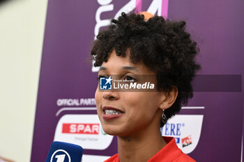 06/06/2024 - Malaika Mihambo during Official Press Conference of European Athletics Championships 2024 at CONI Honour Hall, on June 6, 2024 in Rome, Italy. - EUROPEAN CHAMPIONSHIPS - PRESS CONFERENCE - INTERNAZIONALI - ATLETICA