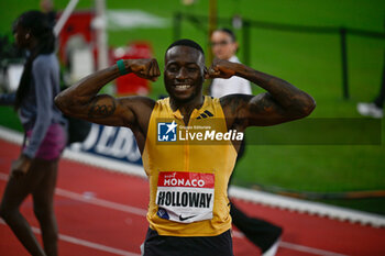 2024-07-12 - HOLLOWAY Grant USA) the winner 110M HURDLES MEN - DIAMOND LEAGUE - HERCULIS MEETING INTERNATIONAL D'ATHLETISME - INTERNATIONALS - ATHLETICS