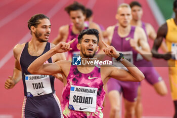 2024-07-12 - SEDJATI Djamel (ALG) the winner 800 mt. mens's - DIAMOND LEAGUE - HERCULIS MEETING INTERNATIONAL D'ATHLETISME - INTERNATIONALS - ATHLETICS