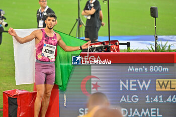 2024-07-12 - SEDJATI Djamel (ALG) the winner 800 mt. mens's - DIAMOND LEAGUE - HERCULIS MEETING INTERNATIONAL D'ATHLETISME - INTERNATIONALS - ATHLETICS