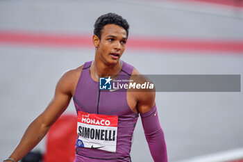 2024-07-12 - 110M HURDLES MEN: SIMONELLI Lorenzo Ndele (ITA) 2° classified - DIAMOND LEAGUE - HERCULIS MEETING INTERNATIONAL D'ATHLETISME - INTERNATIONALS - ATHLETICS