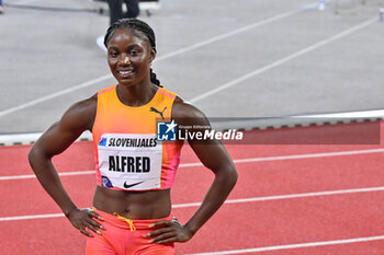 2024-07-12 - 100M WOMEN: ALFRED Julien (LCA) the winner - DIAMOND LEAGUE - HERCULIS MEETING INTERNATIONAL D'ATHLETISME - INTERNATIONALS - ATHLETICS