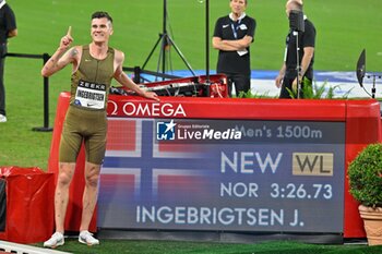 2024-07-12 - 1500 Men: INGEBRIGTSEN Jakob (NOR) the winner - DIAMOND LEAGUE - HERCULIS MEETING INTERNATIONAL D'ATHLETISME - INTERNATIONALS - ATHLETICS