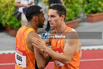 2024-07-12 - 200M MEN: REAIS William (SUI) 8° classified - Filippo Tortu (ITA) 5° classified - DIAMOND LEAGUE - HERCULIS MEETING INTERNATIONAL D'ATHLETISME - INTERNATIONALS - ATHLETICS