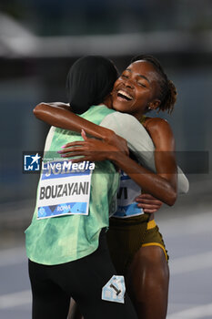 2024-08-30 - Winfred YAVI (BRN) and Marwa BOUZAYANI (TUN) compete in 3000m Steeplechase Women during the Diamond League Athletics 30th August 2024 at the Olimpic Stadium in Rome - GOLDEN GALA PIETRO MENNEA - INTERNATIONALS - ATHLETICS