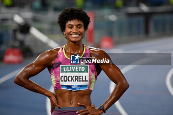 2024-08-30 - Anna COCKRELL (USA) competes in 400m Hurdles Women during the Diamond League Athletics 30th August 2024 at the Olimpic Stadium in Rome - GOLDEN GALA PIETRO MENNEA - INTERNATIONALS - ATHLETICS