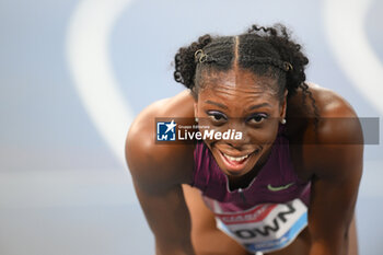 2024-08-30 - Brittany BROWN (USA) competes in 200m Women during the Diamond League Athletics 30th August 2024 at the Olimpic Stadium in Rome - GOLDEN GALA PIETRO MENNEA - INTERNATIONALS - ATHLETICS