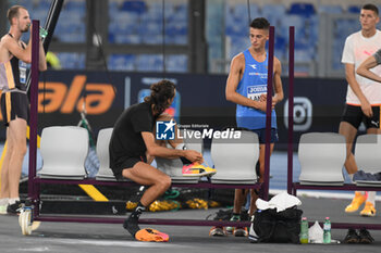 2024-08-30 - Gianmarco TAMBERI (ITA) and Manuel LANDO (ITA) compete in High Jump Menduring the Diamond League Athletics 30th August 2024 at the Olimpic Stadium in Rome - GOLDEN GALA PIETRO MENNEA - INTERNATIONALS - ATHLETICS