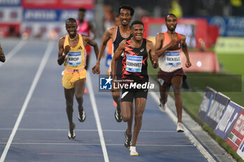 2024-08-30 - Hagos GEBRHIWET (ETH) competes in 5000m Men during the Diamond League Athletics 30th August 2024 at the Olimpic Stadium in Rome - GOLDEN GALA PIETRO MENNEA - INTERNATIONALS - ATHLETICS