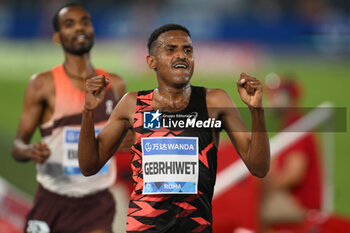 2024-08-30 - Hagos GEBRHIWET (ETH) competes in 5000m Men during the Diamond League Athletics 30th August 2024 at the Olimpic Stadium in Rome - GOLDEN GALA PIETRO MENNEA - INTERNATIONALS - ATHLETICS