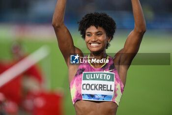 2024-08-30 - Anna COCKRELL (USA) competes in 400m Hurdles Women during the Diamond League Athletics 30th August 2024 at the Olimpic Stadium in Rome - GOLDEN GALA PIETRO MENNEA - INTERNATIONALS - ATHLETICS