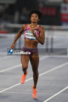 2024-08-30 - Anna COCKRELL (USA) competes in 400m Hurdles Women during the Diamond League Athletics 30th August 2024 at the Olimpic Stadium in Rome - GOLDEN GALA PIETRO MENNEA - INTERNATIONALS - ATHLETICS