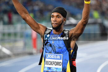 2024-08-30 - Romaine BECKFORD (JAM) competes in High Jump Men during the Diamond League Athletics 30th August 2024 at the Olimpic Stadium in Rome - GOLDEN GALA PIETRO MENNEA - INTERNATIONALS - ATHLETICS