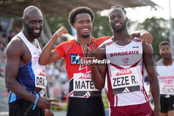 2024-06-28 - Pablo Matéo, Heat Men's 100 M during the French Athletics Championships 2024 on June 28, 2024 at Stade du Lac de Maine in Angers, France - ATHLETICS - FRENCH CHAMPIONSHIPS 2024 - INTERNATIONALS - ATHLETICS