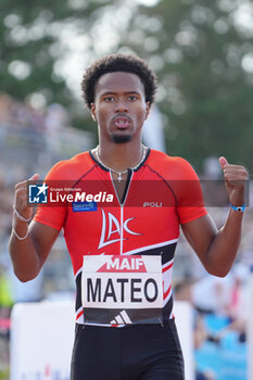 2024-06-28 - Pablo Matéo, Heat Men's 100 M during the French Athletics Championships 2024 on June 28, 2024 at Stade du Lac de Maine in Angers, France - ATHLETICS - FRENCH CHAMPIONSHIPS 2024 - INTERNATIONALS - ATHLETICS