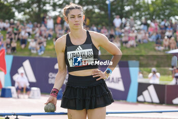 2024-06-28 - Auriana Lazraq-Khlass, Women's shot put during the French Athletics Championships 2024 on June 28, 2024 at Stade du Lac de Maine in Angers, France - ATHLETICS - FRENCH CHAMPIONSHIPS 2024 - INTERNATIONALS - ATHLETICS