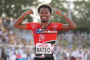 2024-06-28 - Pablo Matéo, Men's 100 M during the French Athletics Championships 2024 on June 28, 2024 at Stade du Lac de Maine in Angers, France - ATHLETICS - FRENCH CHAMPIONSHIPS 2024 - INTERNATIONALS - ATHLETICS