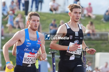 2024-06-28 - Baptiste Mischler, Maël Gouyette, Heat Men's 1500 during the French Athletics Championships 2024 on June 28, 2024 at Stade du Lac de Maine in Angers, France - ATHLETICS - FRENCH CHAMPIONSHIPS 2024 - INTERNATIONALS - ATHLETICS