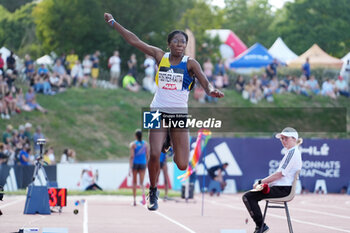 2024-06-28 - Anne-Suzanna Fosther-Katta, Women's Triple Jump during the French Athletics Championships 2024 on June 28, 2024 at Stade du Lac de Maine in Angers, France - ATHLETICS - FRENCH CHAMPIONSHIPS 2024 - INTERNATIONALS - ATHLETICS