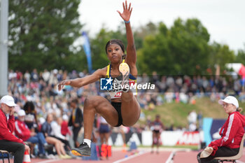 29/06/2024 - Rogilia Bissemo, Women's Long Jump during the French Athletics Championships 2024 on June 29, 2024 at Stade du Lac de Maine in Angers, France - ATHLETICS - FRENCH CHAMPIONSHIPS 2024 - INTERNAZIONALI - ATLETICA