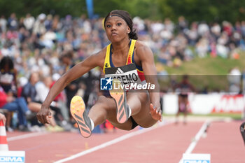 29/06/2024 - Rogilia Bissemo, Women's Long Jump during the French Athletics Championships 2024 on June 29, 2024 at Stade du Lac de Maine in Angers, France - ATHLETICS - FRENCH CHAMPIONSHIPS 2024 - INTERNAZIONALI - ATLETICA