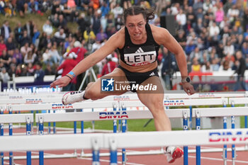 29/06/2024 - Pauline Lett, Heat Women's 100 M Hurdles during the French Athletics Championships 2024 on June 29, 2024 at Stade du Lac de Maine in Angers, France - ATHLETICS - FRENCH CHAMPIONSHIPS 2024 - INTERNAZIONALI - ATLETICA