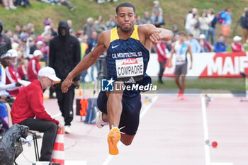 29/06/2024 - Benjamin Compaoré, Men's Triple Jump during the French Athletics Championships 2024 on June 29, 2024 at Stade du Lac de Maine in Angers, France - ATHLETICS - FRENCH CHAMPIONSHIPS 2024 - INTERNAZIONALI - ATLETICA