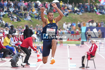 29/06/2024 - Benjamin Compaoré, Men's Triple Jump during the French Athletics Championships 2024 on June 29, 2024 at Stade du Lac de Maine in Angers, France - ATHLETICS - FRENCH CHAMPIONSHIPS 2024 - INTERNAZIONALI - ATLETICA