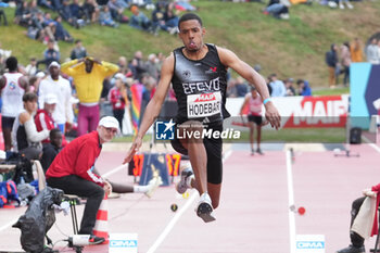 29/06/2024 - Enzo Hodebar, Men's Triple Jump during the French Athletics Championships 2024 on June 29, 2024 at Stade du Lac de Maine in Angers, France - ATHLETICS - FRENCH CHAMPIONSHIPS 2024 - INTERNAZIONALI - ATLETICA