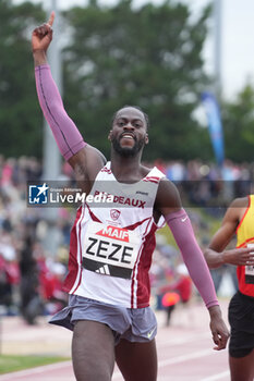 29/06/2024 - Ryan Zézé, Men's 200 M during the French Athletics Championships 2024 on June 29, 2024 at Stade du Lac de Maine in Angers, France - ATHLETICS - FRENCH CHAMPIONSHIPS 2024 - INTERNAZIONALI - ATLETICA