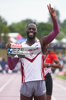 29/06/2024 - Ryan Zézé, Men's 200 M during the French Athletics Championships 2024 on June 29, 2024 at Stade du Lac de Maine in Angers, France - ATHLETICS - FRENCH CHAMPIONSHIPS 2024 - INTERNAZIONALI - ATLETICA