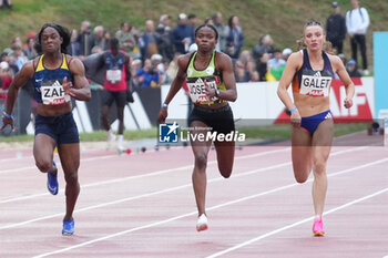 29/06/2024 - Carolle Zahi, Gémima Joseph, Chloé Galet, Women's 100 M during the French Athletics Championships 2024 on June 29, 2024 at Stade du Lac de Maine in Angers, France - ATHLETICS - FRENCH CHAMPIONSHIPS 2024 - INTERNAZIONALI - ATLETICA