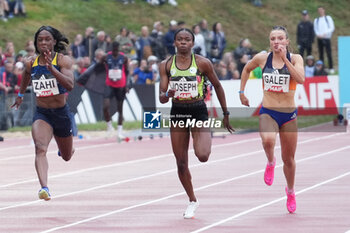 29/06/2024 - Carolle Zahi, Gémima Joseph, Chloé Galet, Women's 100 M during the French Athletics Championships 2024 on June 29, 2024 at Stade du Lac de Maine in Angers, France - ATHLETICS - FRENCH CHAMPIONSHIPS 2024 - INTERNAZIONALI - ATLETICA