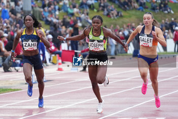 29/06/2024 - Carolle Zahi, Gémima Joseph, Chloé Galet, Women's 100 M during the French Athletics Championships 2024 on June 29, 2024 at Stade du Lac de Maine in Angers, France - ATHLETICS - FRENCH CHAMPIONSHIPS 2024 - INTERNAZIONALI - ATLETICA