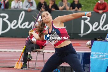 29/06/2024 - Jöna Aigouy, Women's Javelin Throw during the French Athletics Championships 2024 on June 29, 2024 at Stade du Lac de Maine in Angers, France - ATHLETICS - FRENCH CHAMPIONSHIPS 2024 - INTERNAZIONALI - ATLETICA