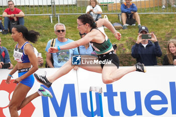 29/06/2024 - Louise Maraval, Heat Women's 400 M Hurdles during the French Athletics Championships 2024 on June 29, 2024 at Stade du Lac de Maine in Angers, France - ATHLETICS - FRENCH CHAMPIONSHIPS 2024 - INTERNAZIONALI - ATLETICA