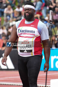 29/06/2024 - Lolassonn Djouhan, Men's Discus Throw during the French Athletics Championships 2024 on June 29, 2024 at Stade du Lac de Maine in Angers, France - ATHLETICS - FRENCH CHAMPIONSHIPS 2024 - INTERNAZIONALI - ATLETICA