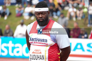 29/06/2024 - Lolassonn Djouhan, Men's Discus Throw during the French Athletics Championships 2024 on June 29, 2024 at Stade du Lac de Maine in Angers, France - ATHLETICS - FRENCH CHAMPIONSHIPS 2024 - INTERNAZIONALI - ATLETICA