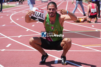 2024-06-30 - Gabriel Tual, Men's 800 M during the French Athletics Championships 2024 on June 30, 2024 at Stade du Lac de Maine in Angers, France - ATHLETICS - FRENCH CHAMPIONSHIPS 2024 - INTERNATIONALS - ATHLETICS